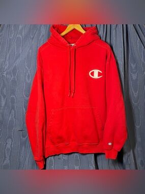 Champion Red Hoodie Sz XL